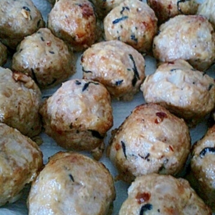 オーブンで焼くヘルシー肉団子(冷凍OK)